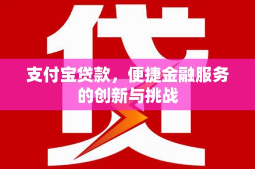 德清支付宝贷款，便捷金融服务的创新与挑战