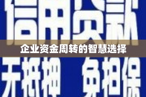 原平企业资金周转的智慧选择