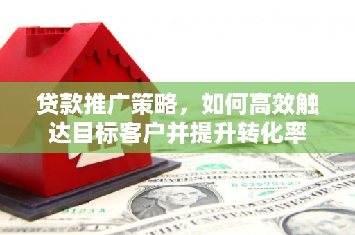 新晃贷款推广策略，如何高效触达目标客户并提升转化率