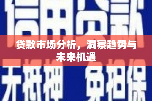 沙河口贷款市场分析，洞察趋势与未来机遇
