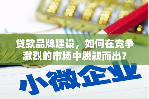 麻山贷款品牌建设，如何在竞争激烈的市场中脱颖而出？