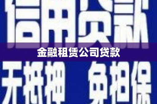 大竹金融租赁公司贷款
