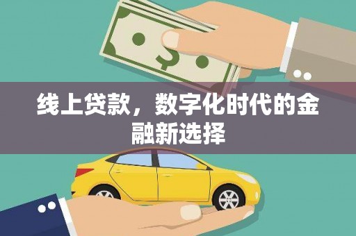 临泽线上贷款，数字化时代的金融新选择