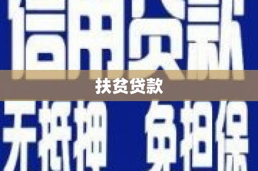 宣化扶贫贷款