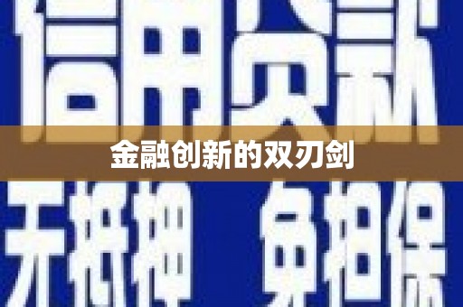 防城金融创新的双刃剑